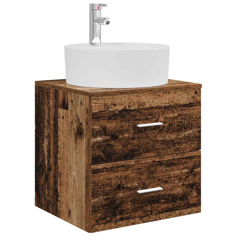 495 mm Bathroom Vanity, Old Wood