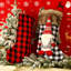 Ensemble de 4 grands bas de Noël pour cheminée, ensemble de bas de Noël de père Noël gnomes