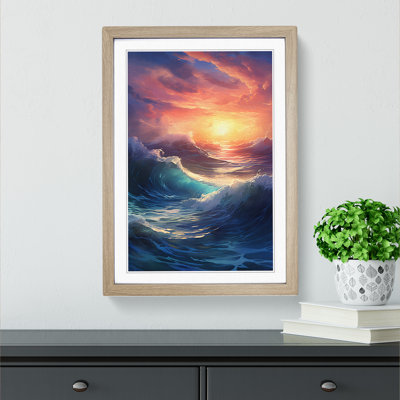 Ocean Digital - Single Picture Frame Print on Wood
