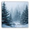 «Cabin Lights In Winter Forest», art mural sur toile tendue