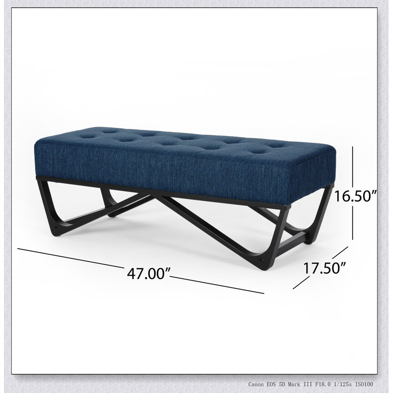 Repose-pieds bleu marine Banc de conception simple, confortable et durable, multifonctionnel