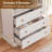 71" H x59'' W Standard Storage Bookcase with 6 Drawers and 8 Open Shelves, Modern Wood Organizer-414313290-431579639