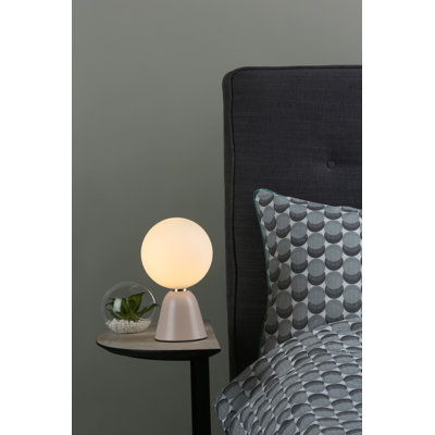 Francesca Table Lamp Pink Opal Glass