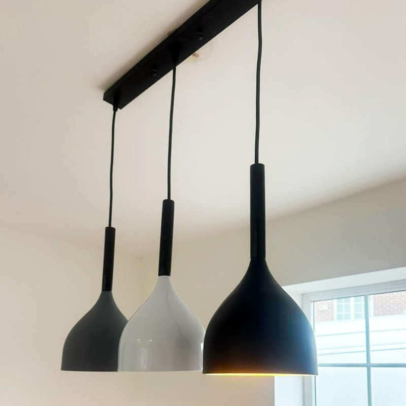 Audvik 1 - Light Black Kitchen Island Pendant, Yes