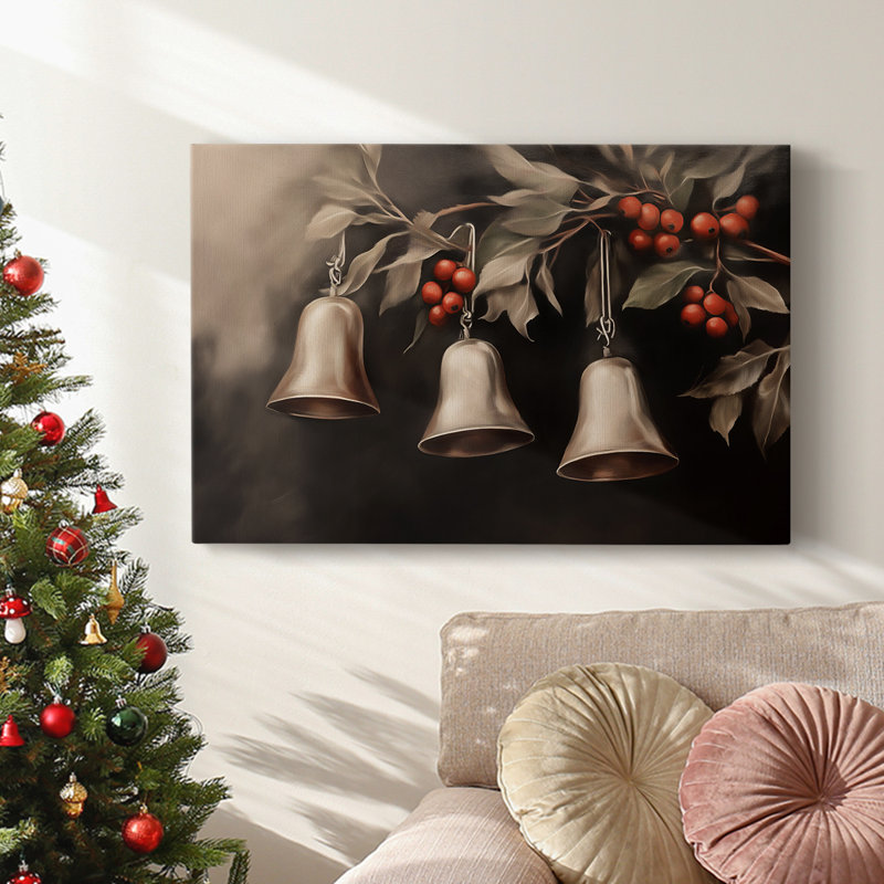 Art des Fêtes de Noël - Toile tendue avec châssis - Série 3-CLVI, H 12 po x l 18 po