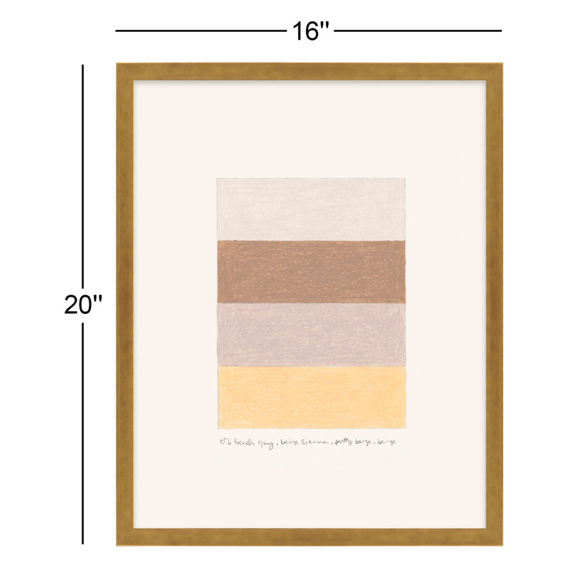 Stacks Print by Beth James, Gold Framed, 20" H x 16" W x 1.25" D