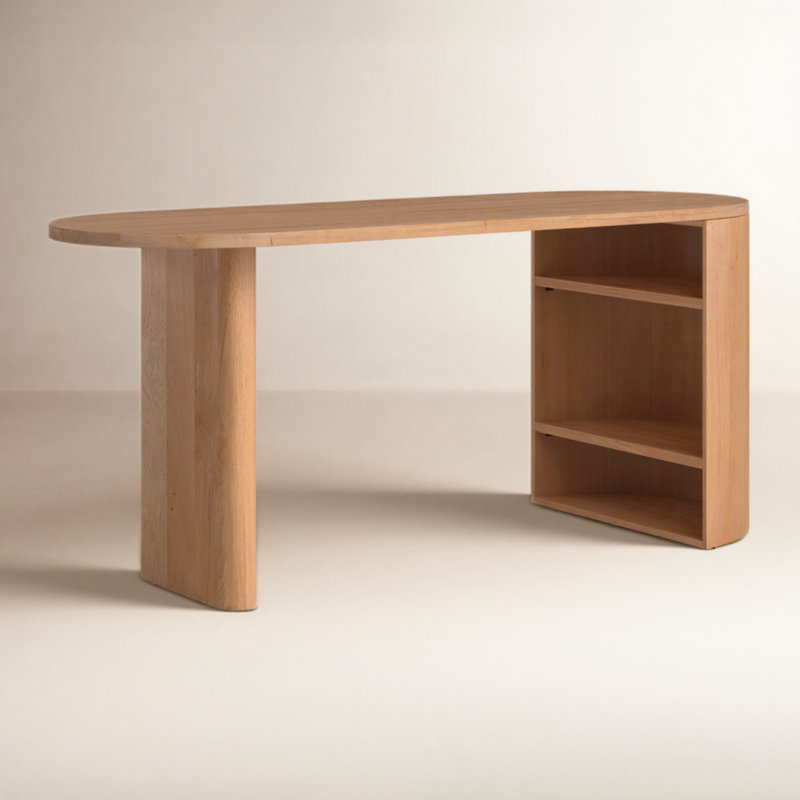 Theo Solid Wood Writing Desk