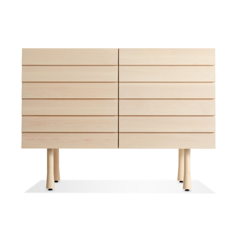 Lap Solid Wood Accent Cabinet, Whitewashed Maple