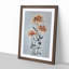 Orange Chrysanthemum Flowers by Ogawa Kazumasa - Picture Frame Painting Print-55581403-55581404
