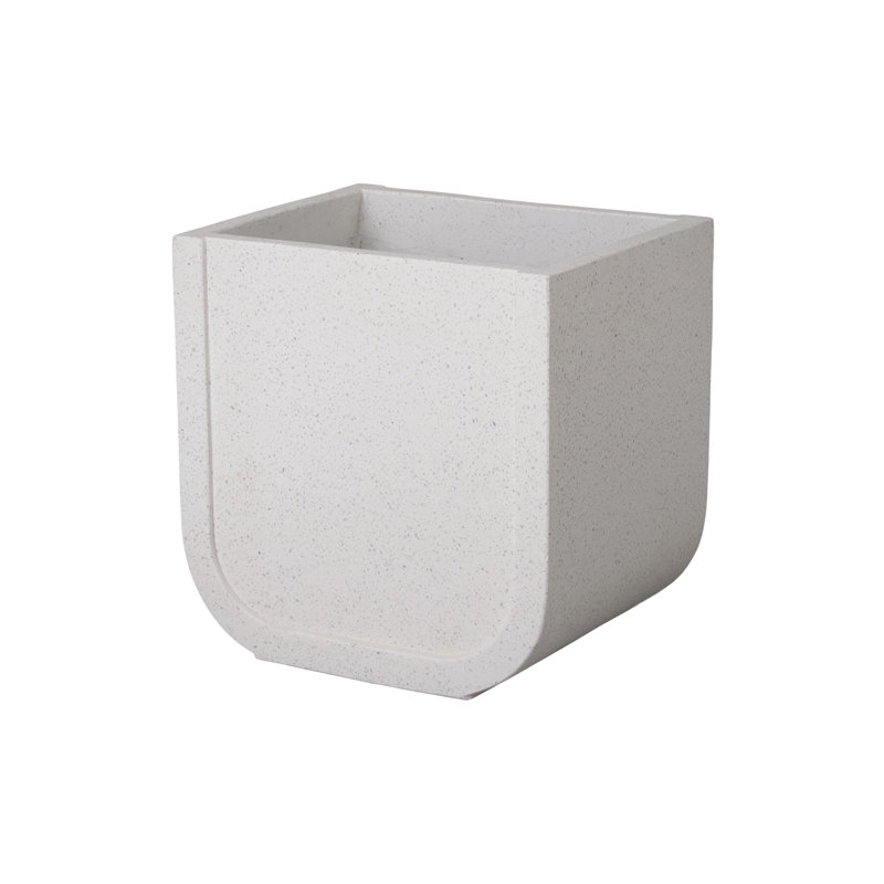 Pot à fleurs Tynae, Blanc, H 84 po x l 15 po x P 36 po