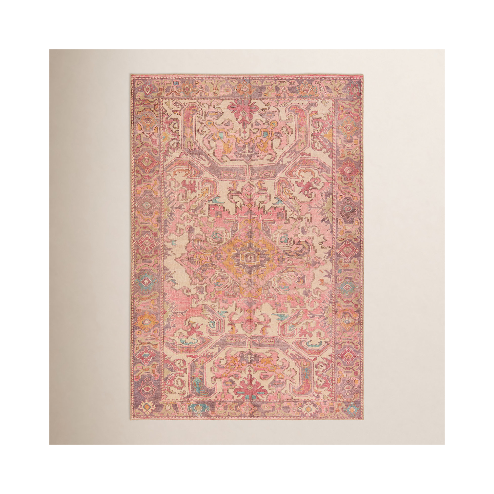 Framboise Pink/Purple Rug, Runner 3' x 8'