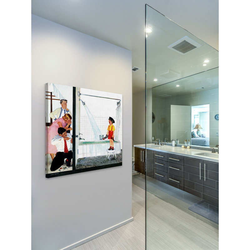 " Bath " by Marmont Hill, 40" H x 40" W