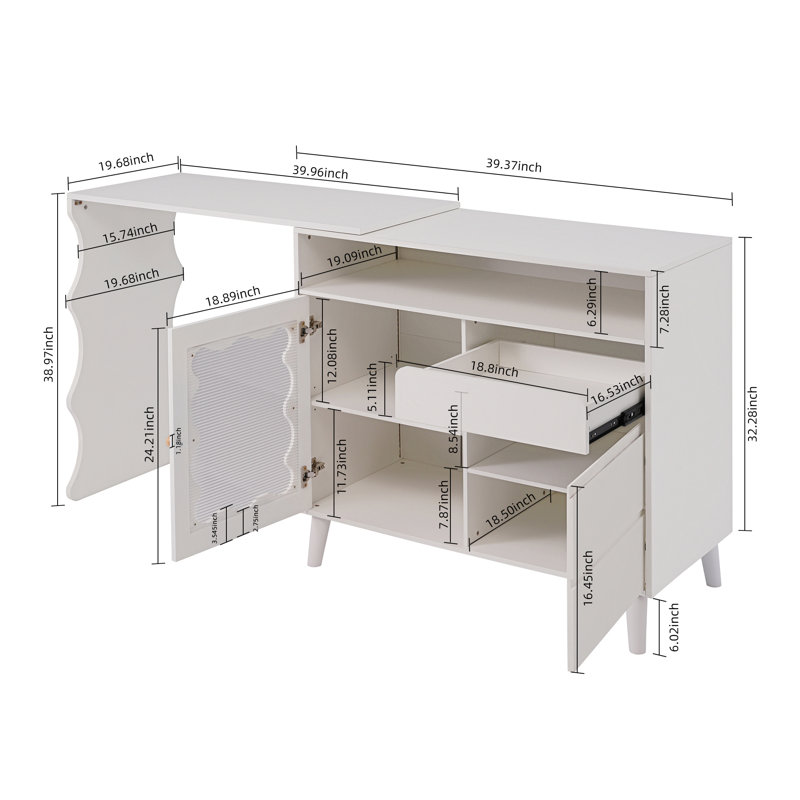 Raimah 39.37'' Console Table