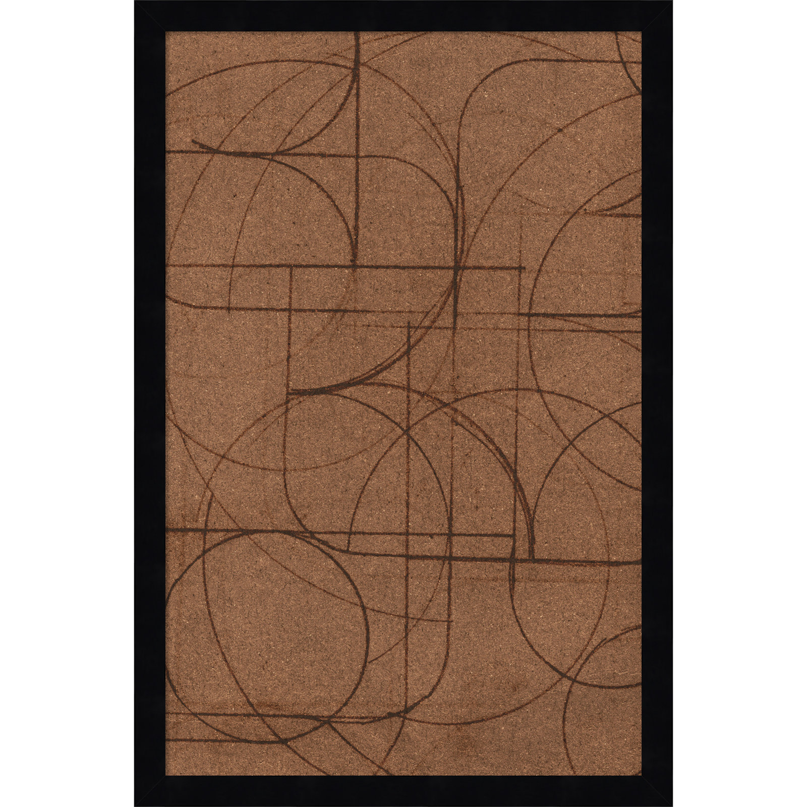 Curved 1 Print by Dan Hobday, 21" H x 14" W, Black Framed Print without Mat