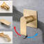 Robinet pour salle de bain mural en or brossé - Design moderne en cascade avec fixation en acier inoxydable et disque en céramique-121613403
