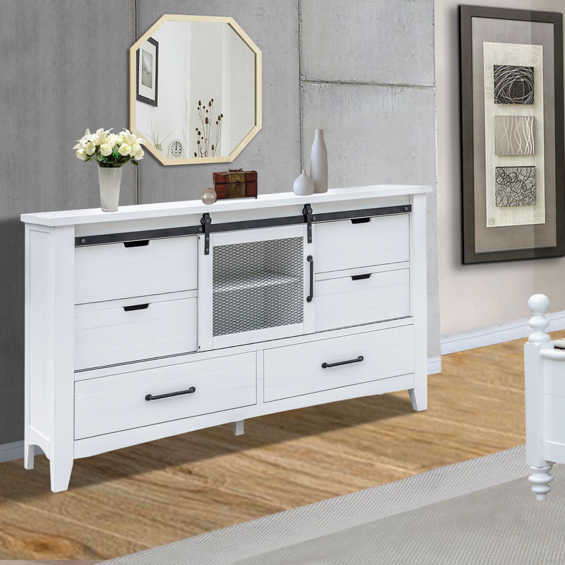 Epes Solid Wood 65'' W 6 - Drawer Dresser