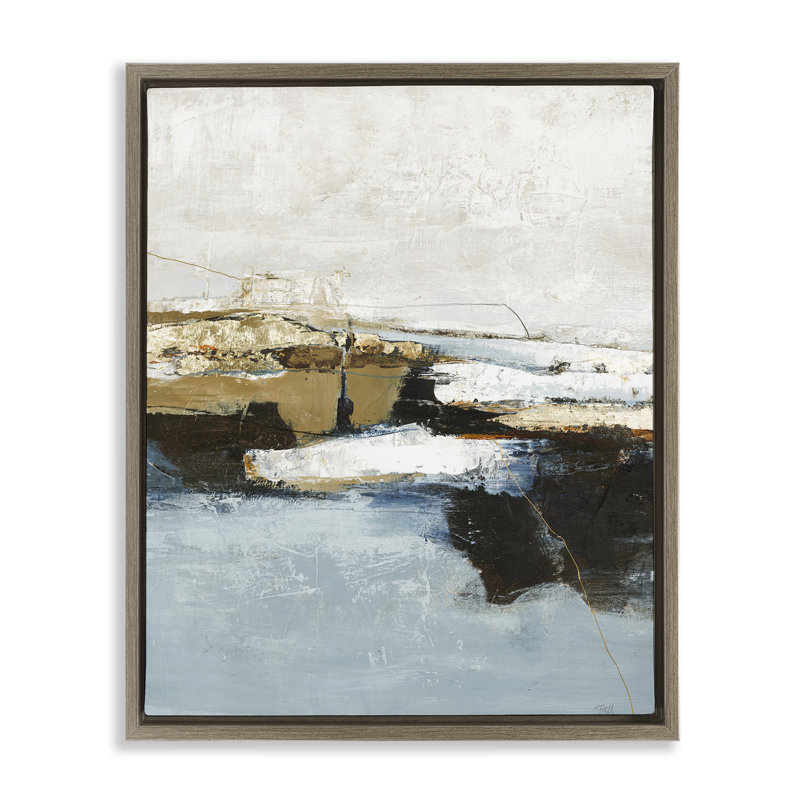 «Rustic Paint Nautical Design», art mural encadré sur toile flottante par Design Fabrikken, H 31 po x l 25 po