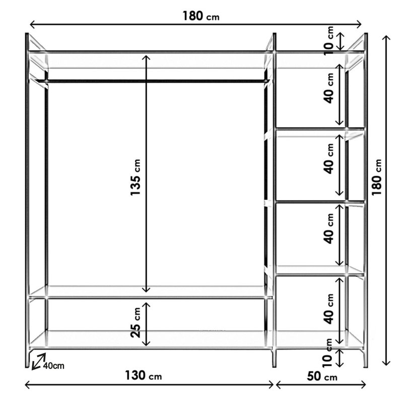 Kellner 180cm Closet System