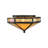 Rustic Lodge Glass Flush Mount