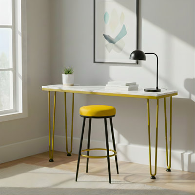 Pied de meuble en épingle à cheveux en acier 30 po de style moderne Mid-Century par ROUS Hardware