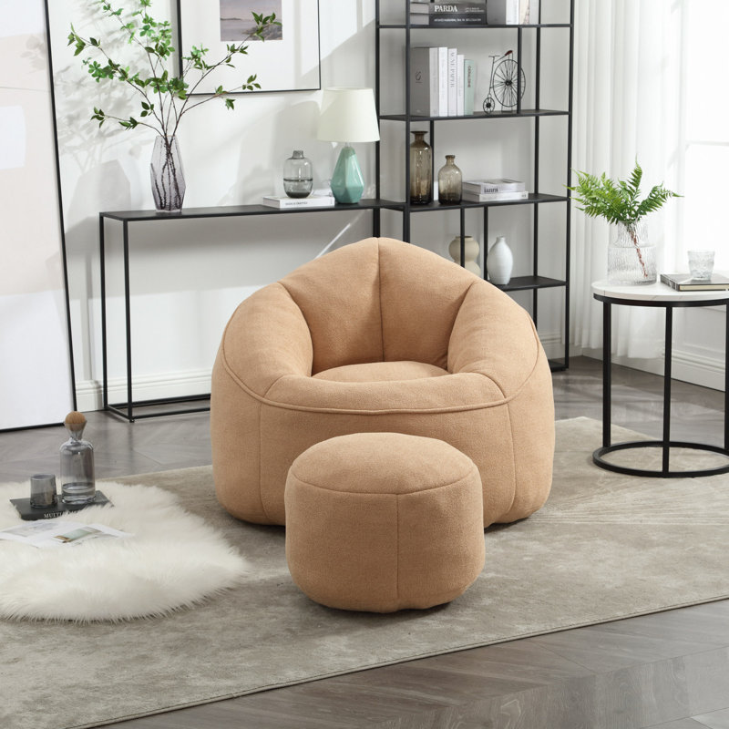 Fauteuil à billes Bedding, Tanné
