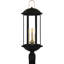 Lampadaire d'extérieur noir mat 3 lumières Ingetrud