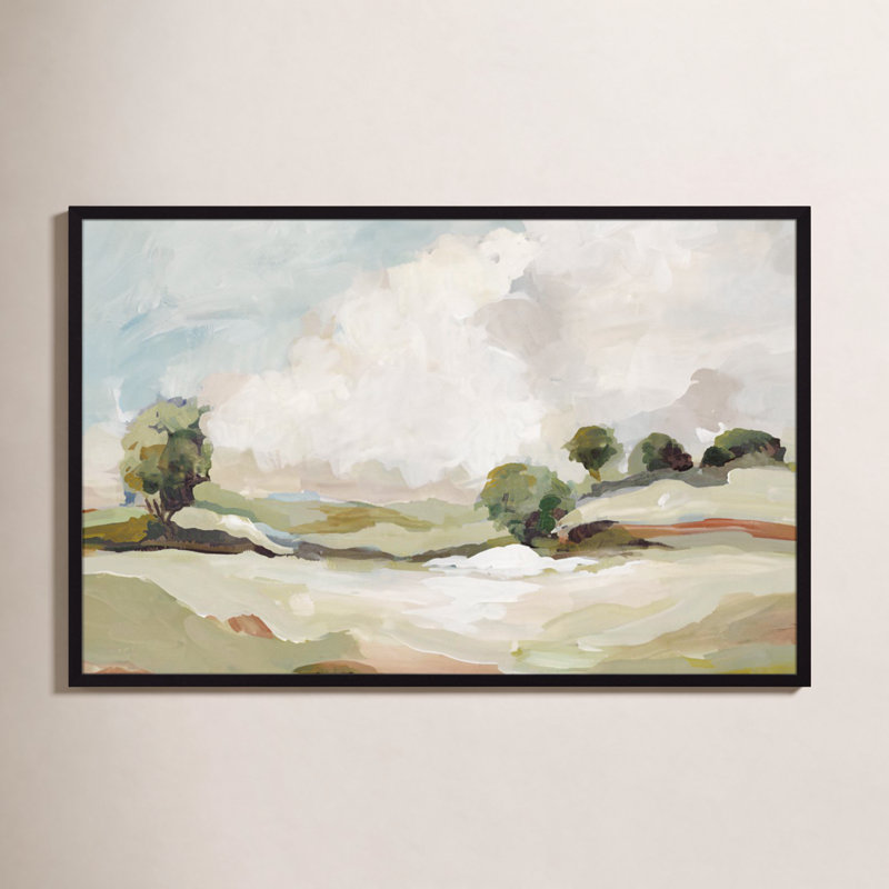 Pastoral Land " Pastoral Land " by Allison Pearce, 29.5" H x 41.5" W x 1.25" D, Black