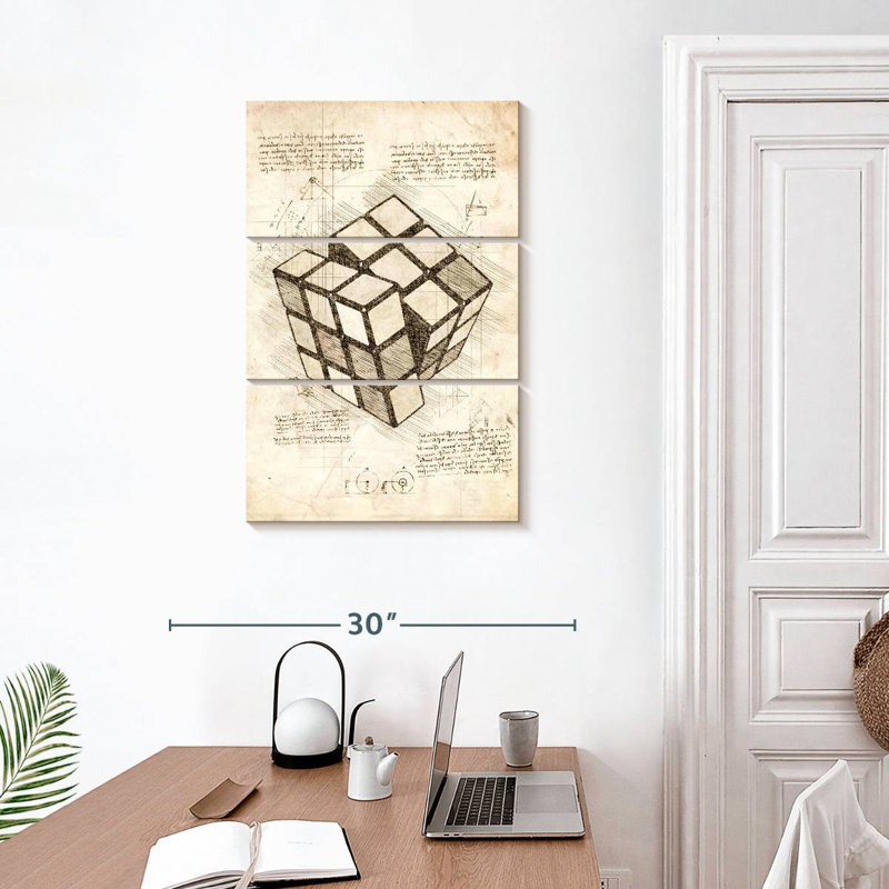 Cube Laelle Rubik, H 32 po x l 20 po