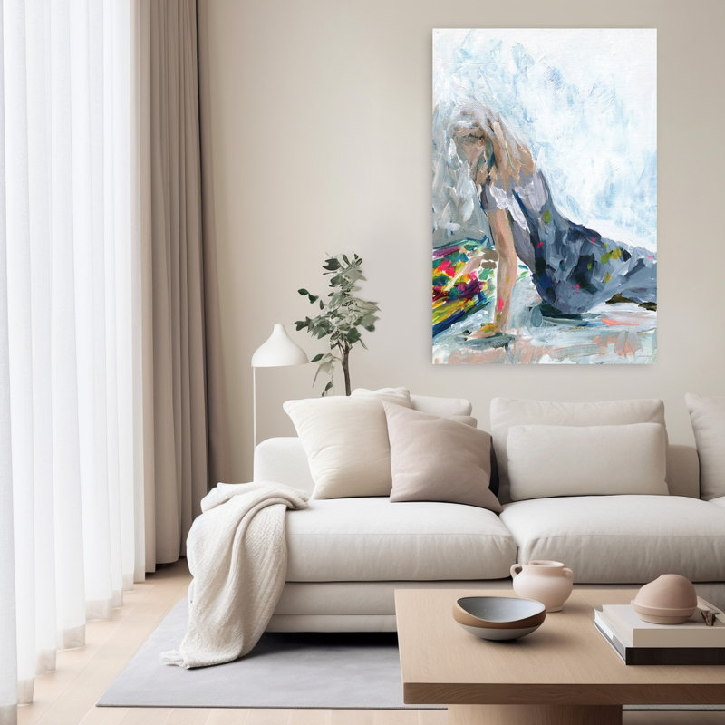 Art Studio Abstract Art contemporain, H 60 po x l 40 po
