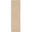 Tapis de couloir beige tissé à la main 10 pi