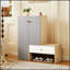 Banc et range-chaussures multifonctionnels, range-chaussures avec banc, tablettes réglables pour le couloir et le vestibule