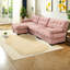 Canapé modulaire à assise profonde, canapé en forme de L moderne pour la maison
