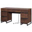 Bureau moderne de 59 po avec station de charge - bureau d'ordinateur en bois pour le bureau à domicile, la chambre à coucher ou le salon - 3 tiroirs et rangement pour dossiers - Table de travail élégante-230910134