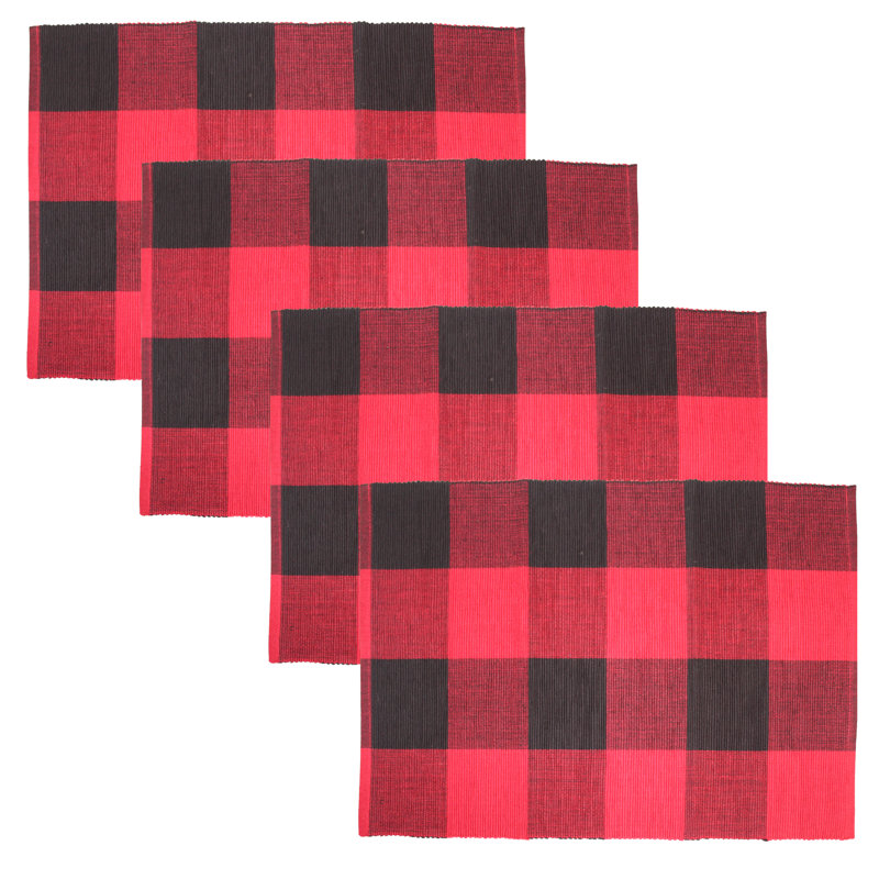 Ensemble de napperons en coton 4 pièces Ashtabula Buffalo