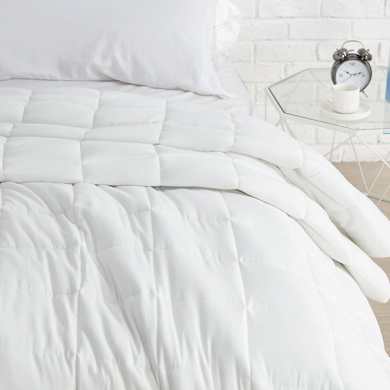 Chommie Baffle Box Stitch Comforter Set, Twin XL Comforter + 1 Sham