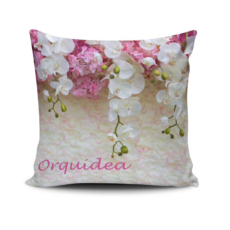 Housse de coussin décorative Erwien, 17 x 17 pouces, 50% coton / 50% polyester | Lavable à la machine à 104 ° F, repassable, fermeture à glissière dissimulée | Parfait pour le salon, la chambre à coucher et la décoration intérieure élégante