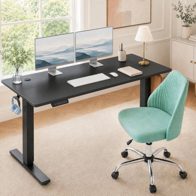 Ergonomic Home Office Desk And Chair Set, Standing Desk And Chair Combo, Adjustable