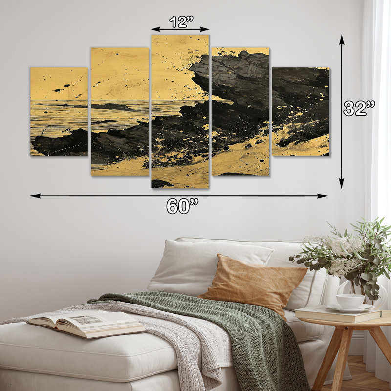 Ricci - art mural plage, 5 pièces