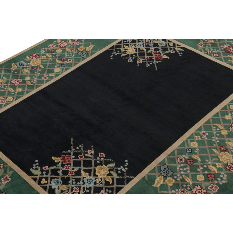 One-of-a-Kind Hand Knotted Area Rug, Rectangle 8'10" x 11'6"
