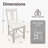 Hadley Solid Wood Counter Height Barstools In White Finish, Set of 2-1048992313