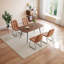 5-Piece Dining Table and Chairs ,Dining Room Set with 4 Modern Chairs-64484357-64484359