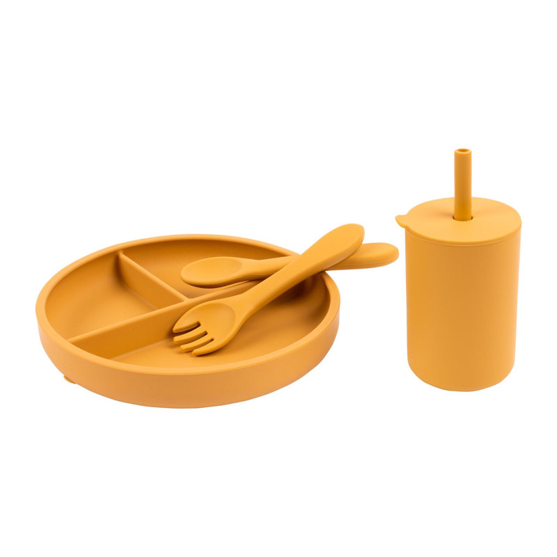 Dinnerware Set 4 Piece, Yellow