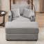 Style moderne de 41,7 po avec espace de rangement, coussins de dossier souples et moelleux et deux ports pour le salon Relax-292228653