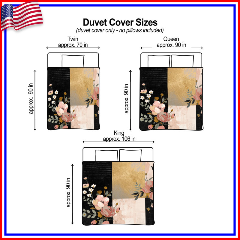 Floral Patchwork Collage Duvet Covers, Twin