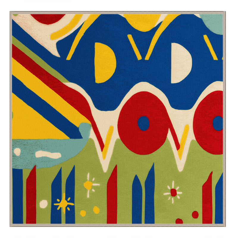 Vibrant Zing Rug, Square 7'