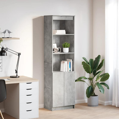 Highboard 50X35x180 Cm Engineered Wood