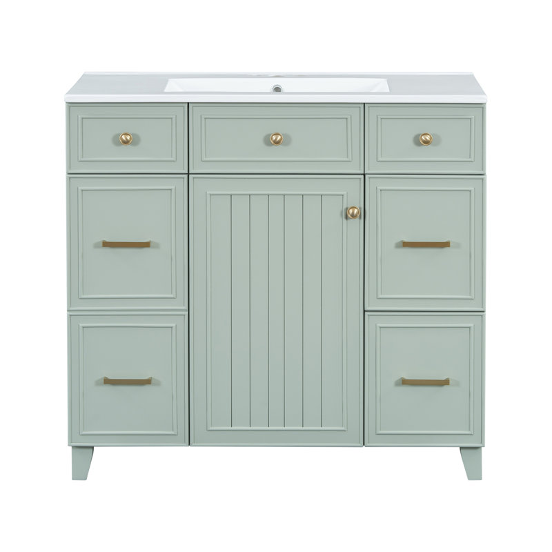 Meuble-lavabo 36 po avec lavabo en céramique