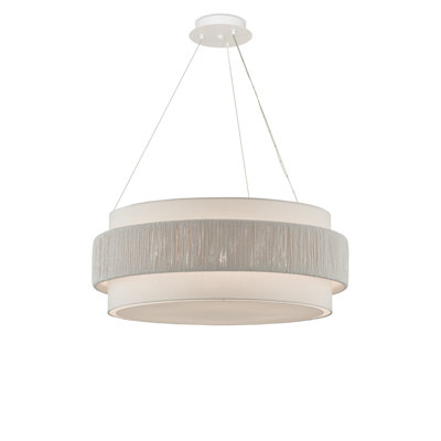 Rousham 6 - Light Drum LED Chandelier