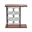 Adrieonna 6 Bottle Tabletop Wine Bottle & Glass Rack