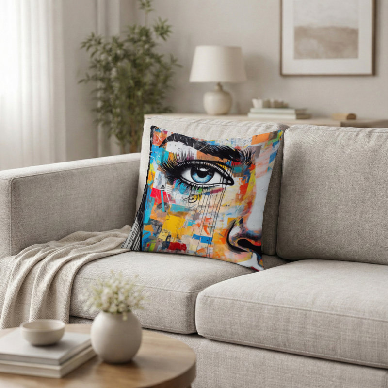 Coussin Fashion Printed, H 20 po x l 20 po